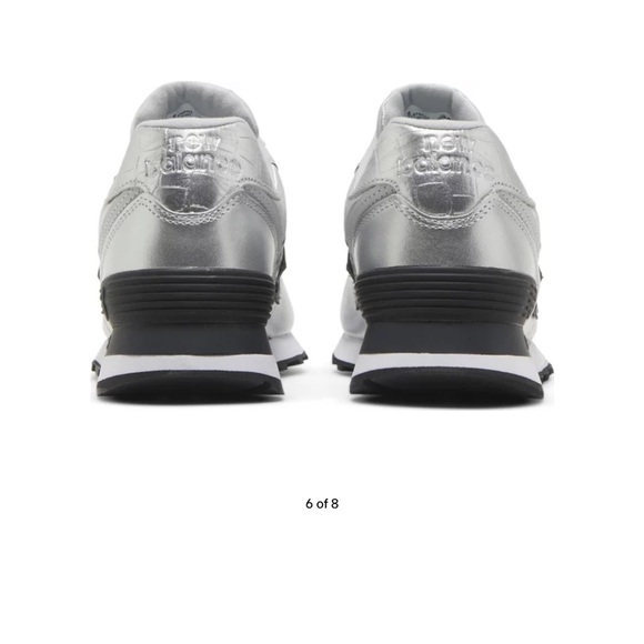 Silver New balance model 574 size 6.5 - Picture 3 of 8